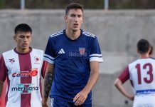 Tutto confermato, Zilli è un calciatore del Frosinone Massimo Zilli nella recente amichevole con la Morrone (foto Francesco Farina)