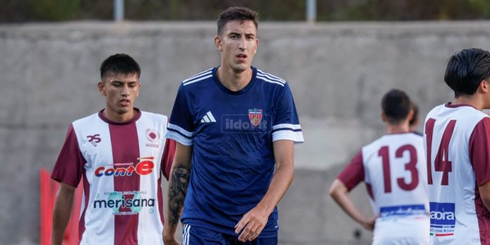 Massimo Zilli nella recente amichevole con la Morrone (foto Francesco Farina)