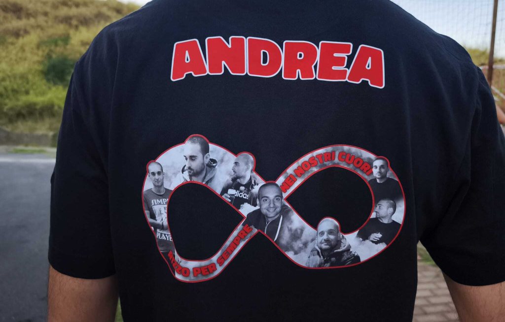 La maglia per ricordare Andrea Rizzuto