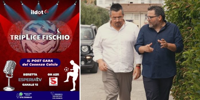 Torna ‘Triplice Fischio’, il programma sportivo più seguito a Cosenza ora è anche in tv