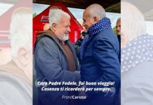 Il Sindaco Franz Caruso proclama il lutto cittadino per la scomparsa di Padre Fedele Padre Fedele Franz Caruso