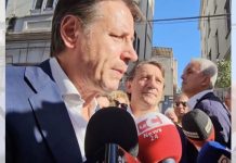 Giuseppe Conte a Cosenza a sostegno del candidato governatore Pasquale Tridico Conte-Tridico