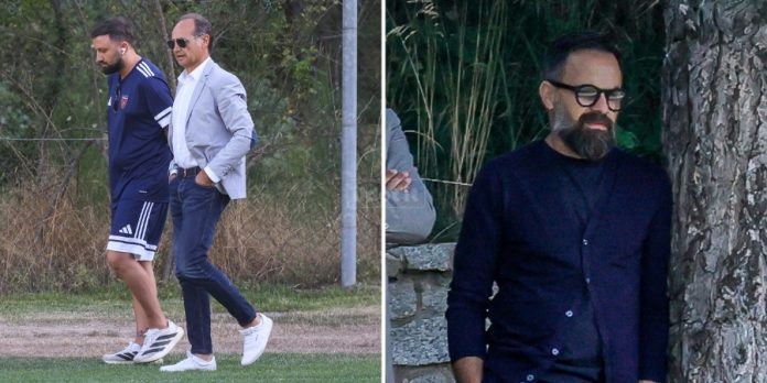 Lupo e Roma, ds e collaboratore tecnico del Cosenza (foto Michele De Marco e Francesco Farina)