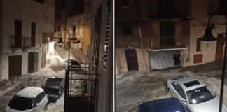 Maltempo, notte di paura ad Alcamo: strade come fiumi in piena