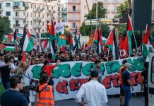 Migliaia in piazza anche a Cosenza per lo sciopero generale a sostegno della Palestina Manifestazione Cosenza pro Palestina