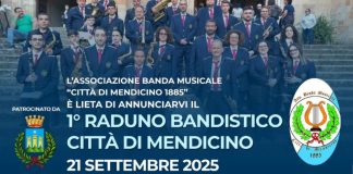 Mendicino e la musica bandistica: il 21 settembre il 1° Raduno “Città di Mendicino”
