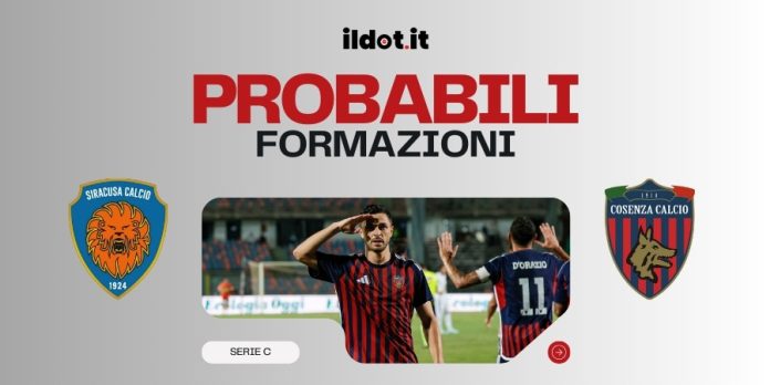 Probabili formazioni Siracusa-Cosenza