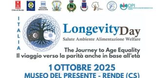 Rende celebra la longevità: il 1° ottobre il Longevity Day al Museo del Presente