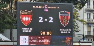 Cosenza, che spreco! Col Sorrento una vittoria gettata all’aria. Finisce 2-2 sul neutro di Potenza Cosenza, che spreco! Col Sorrento una vittoria gettata all’aria. Finisce 2-2 sul neutro di Potenza