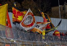 Serie B, è partito (con ritardo) il campionato del Catanzaro I tifosi giallorossi a Mantova (foto pagina Facebook US Catanzaro)