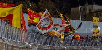 Serie B, è partito (con ritardo) il campionato del Catanzaro I tifosi giallorossi a Mantova (foto pagina Facebook US Catanzaro)