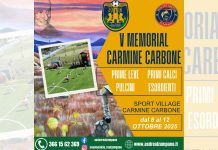 “Memorial Carmine Carbone”, a Zumpano (CS) dall’8 al 12 ottobre la V edizione