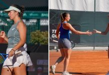 Rende: si avviano alla conclusione gli Internazionali di Calabria di tennis Nella foto di Francesco Farina la finalista del singolare Radivojevic e la coppia Urgesi-Zantedeschi