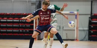 Futsal, Pirossigeno Cosenza: all’orizzonte c’è la corazzata Feldi Eboli Trentin, pivot della Pirossigeno Cosenza nell'ultimo match casalingo (foto Michele De Marco)