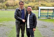 Eccellenza Calabria, Girone A: sei cambi in panchina da inizio campionato In foto il nuovo allenatore della Paolana Francesco Corapi e il presidente Marcone