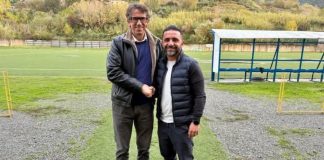 Eccellenza Calabria, Girone A: sei cambi in panchina da inizio campionato In foto il nuovo allenatore della Paolana Francesco Corapi e il presidente Marcone