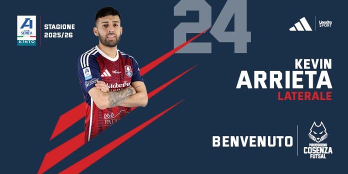 Kevin Arrieta è della Pirossigeno Cosenza! Un vicecampione del mondo in rossoblù