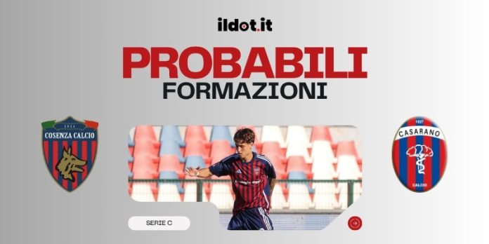 Probabili formazioni Cosenza-Casarano