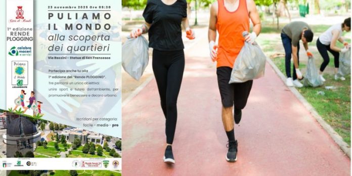 Rende adotta il Plogging dalla Svezia corsa ed ecologia per la città