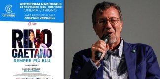 “Rino Gaetano sempre più blu”, l’anteprima nazionale al Cinema Citrigno di Cosenza