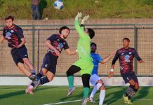 Prima Categoria: la Luzzese (in 10) batte 2-1 in rimonta la Soccer Montalto Un momento di Luzzese-Soccer Montalto (foto da pagina Facebook Soccer Montalto)