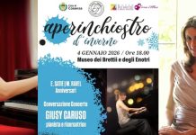 Cosenza, Aperinchiostro d’inverno: la conversazione concerto con Giusy Caruso Aperinchiostro d'inverno la conversazione concerto con Giusy Caruso al Museo dei Brettii e degli Enotri