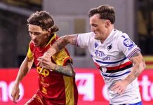 Serie B, pareggio a reti bianche tra Catanzaro e Sampdoria Catanzaro-Sampdoria 0-0 (foto pagina Facebook US Catanzaro)