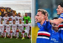 Serie B, Catanzaro: obiettivo prima vittoria del 2026 contro la Sampdoria (Foto da pagine FacebooK US Catanzaro e UC Sampdoria)