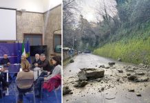 Cosenza, frana a via Petrarca: riunito il C.O.C. a Palazzo dei Bruzi