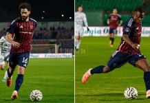 Ricciardi-Juve Stabia, Kouan-Brescia: il Cosenza valuta due cessioni eccellenti Manuel Ricciardi e Christian Kouan (foto Francesco Farina)