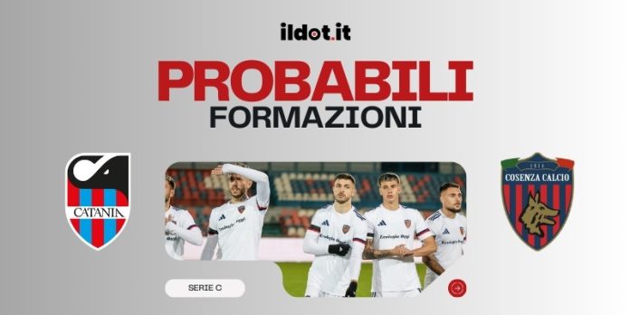 Probabili formazioni Catania-Cosenza