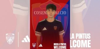 Il difensore Nicola Pintus è un nuovo calciatore del Cosenza Nicola Pintus
