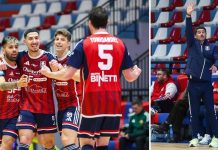 Pirossigeno Cosenza: dopo la prima vittoria in trasferta, arriva la Feldi Eboli in casa Pirossigeno Cosenza (foto Michele De Marco)