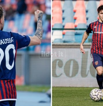 Potenza-Cosenza 1-4, le pagelle dei lupi. Emmausso non si ferma più, Florenzi ritrovato Emmausso e Florenzi (foto Francesco Farina)