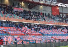 Cosenza-Latina, ingresso gratis per tutte le scuole calcio Gli spalti del Marulla vuoti (foto Michele De Marco)