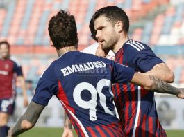 Il Cosenza c’è, basta un lampo di Beretta. Altamura battuto 1-0 Il match winner Beretta esulta dopo il gol decisivo (foto Francesco Farina)