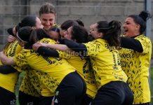 Serie C femminile: vittoria importante in chiave salvezza per il Cus Unical Women La gioia delle ragazze del Cus Unical Women (foto Francesco Farina)