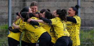Serie C femminile: vittoria importante in chiave salvezza per il Cus Unical Women La gioia delle ragazze del Cus Unical Women (foto Francesco Farina)