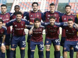 Cosenza-Team Altamura 1-0, le pagelle dei rossoblù. Beretta match winner, Caporale leader L'undici di partenza del Cosenza contro l'Altamura (foto Francesco Farina)