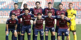 L'undici di partenza del Cosenza contro l'Altamura (foto Francesco Farina)