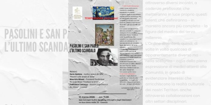 Medici e cultura, ritorna a Cosenza la rassegna “Temporanee distrazioni”
