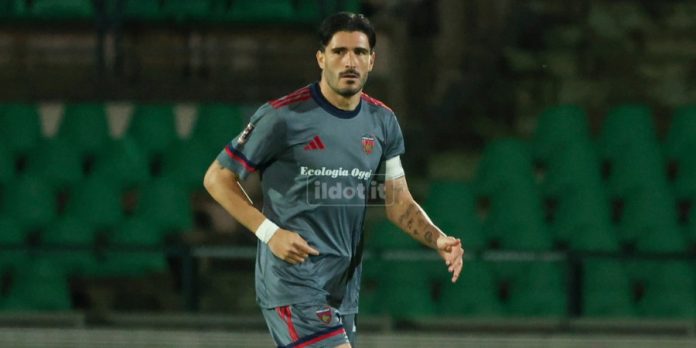 Alessandro Caporale, peggiore dei suoi in Cavese-Cosenza (foto Michele De Marco)