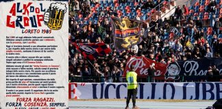 Gli ultrà “Alkool Group Loreto 1985” tornano a sostegno del Cosenza nei playoff Gli ultrà Alkool Group Loreto 1985 tornano a sostegno del Cosenza nei playoff