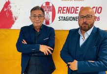 In foto il Presidente del Rende Marrello e il vice Presidente Greco
