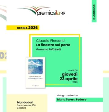 Premio Sila, nella Decina anche “La finestra sul porto” di Claudio Piersanti Premio Sila Claudio Piersanti