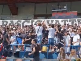 Altra partita del cuore al “Marulla” e altro striscione contro Guarascio, cori per Padre Fedele Altra partita del cuore al Marulla e altro striscione contro Guarascio, cori per Padre Fedele