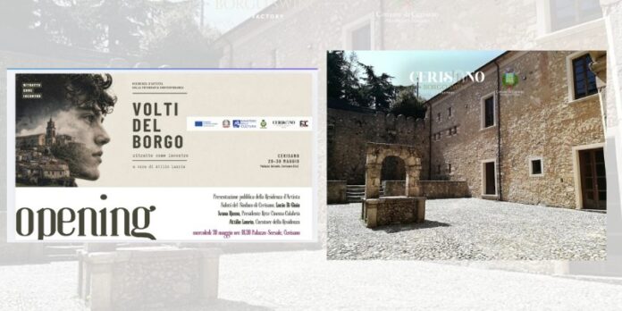 Cerisano, mercoledì 20 maggio a Palazzo Sersale la presentazione di 'Volti del Borgo'