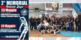 Cosenza, il Memorial “Antonio Zupi” riunisce la scherma calabrese