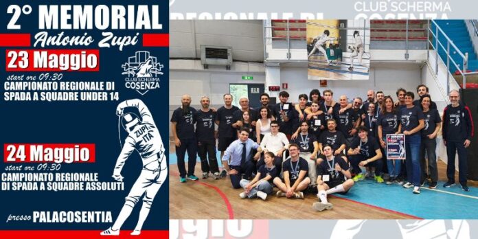 Cosenza, il Memorial Antonio Zupi riunisce la scherma calabrese