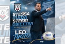 Leo Tuoto confermato alla guida della Duelle Futsal Cetraro anche per la prossima stagione Leo Tuoto Duelle Futsal Cetraro